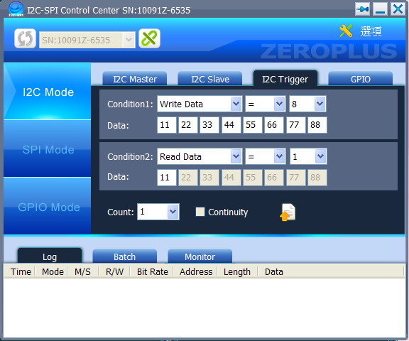 I2C Trigger 介面